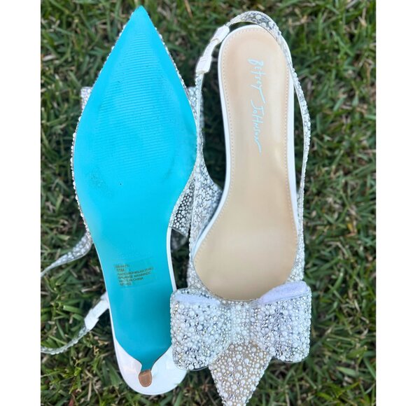 Betsey Johnson SB-Patti Pearl Heels Size 11 - Picture 6 of 10